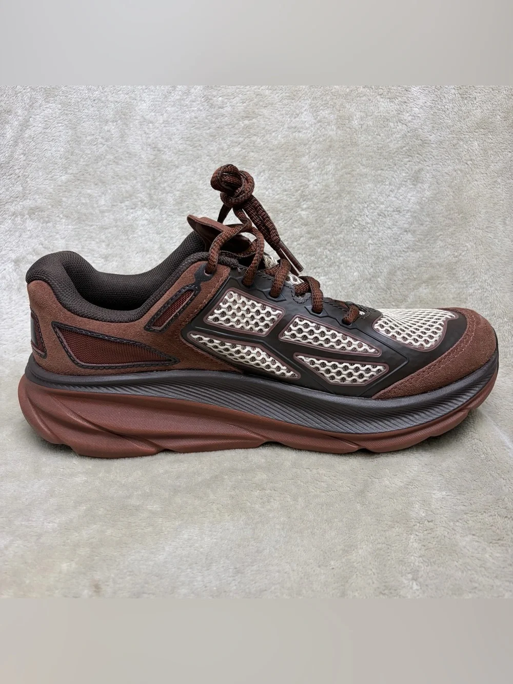 HOKA Clifton L One 9 Brown Iron Men's 9.5 Women's 10.5 Running Shoes 1173333-MCS